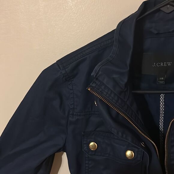 J.Crew THE Relaxed Boyfriend DOWNTOWN FIELD JACKET Navy Blue - Picture 6 of 11